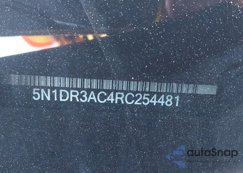 2024 Nissan Pathfinder S 4Wd из США, поврежденный, VIN 5N1DR3AC4RC254481